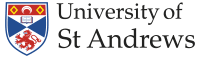 University logo for University of St Andrews
