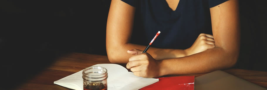 Woman writing Woman writing