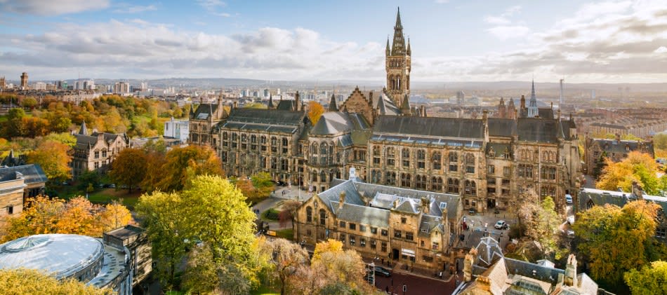 University of Glasgow main building and Gilmorehill campus University of Glasgow main building and Gilmorehill campus