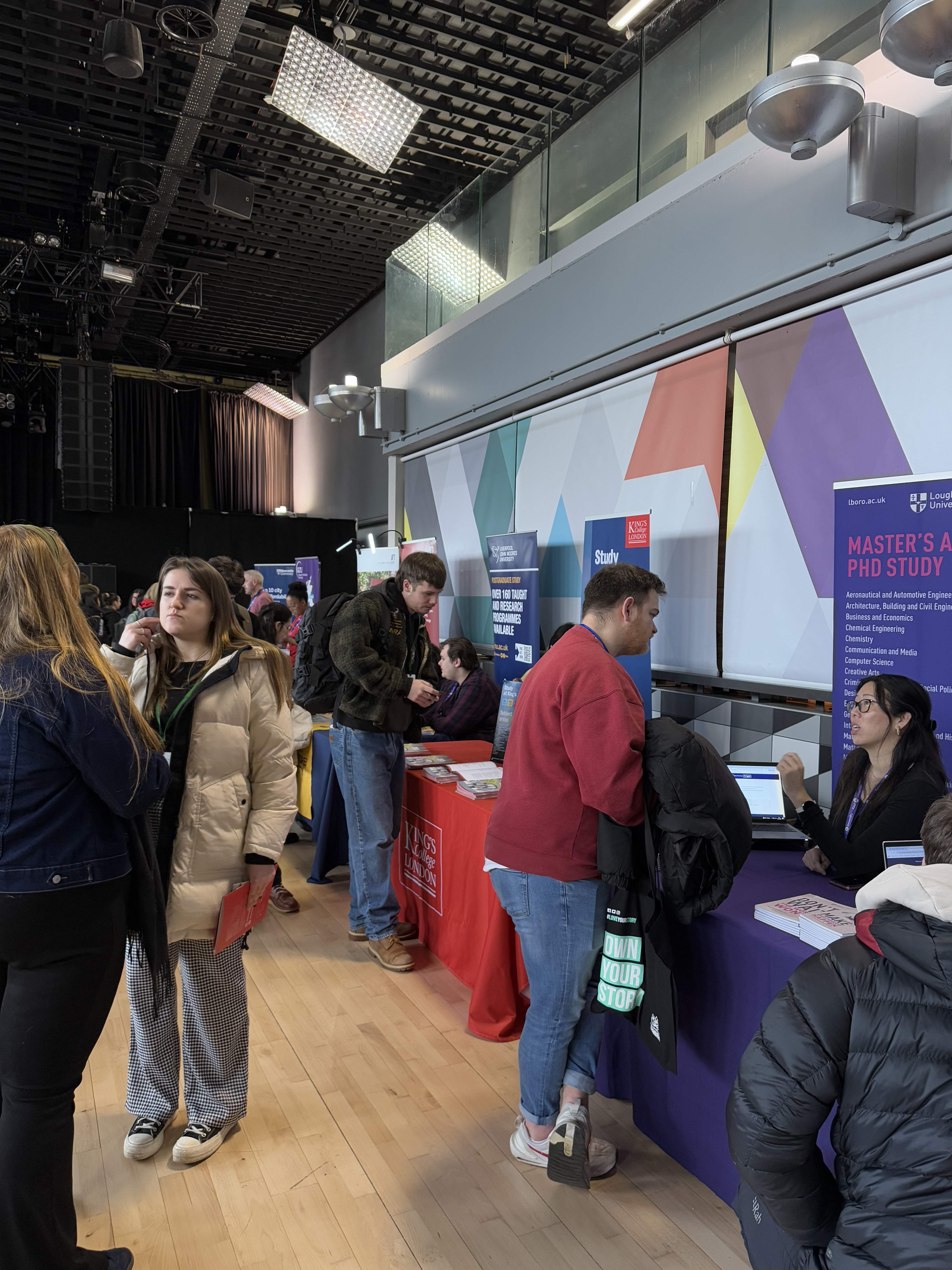 Prospective postgraduate students attending Postgrad LIVE