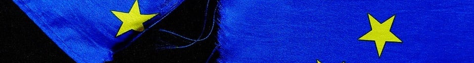 Torn EU flag