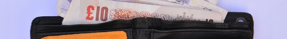 Wallet with bank notes