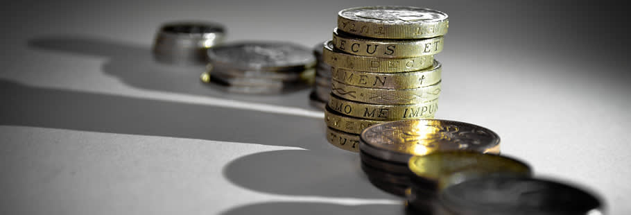 Piles of coins