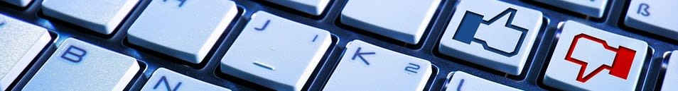 Keyboard with facebook like and dislike buttons Keyboard with facebook like and dislike buttons