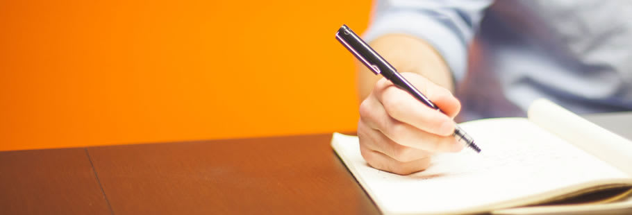 Student writing