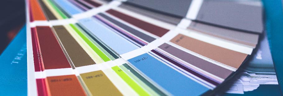 Book of paint colour samples