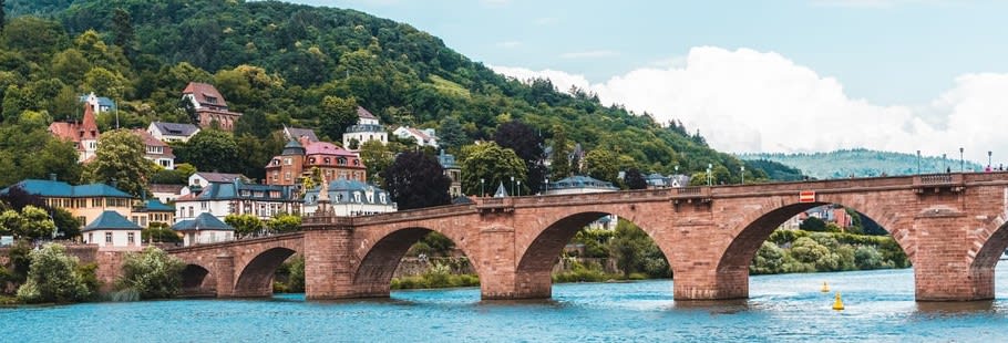 Bridge next to mountains