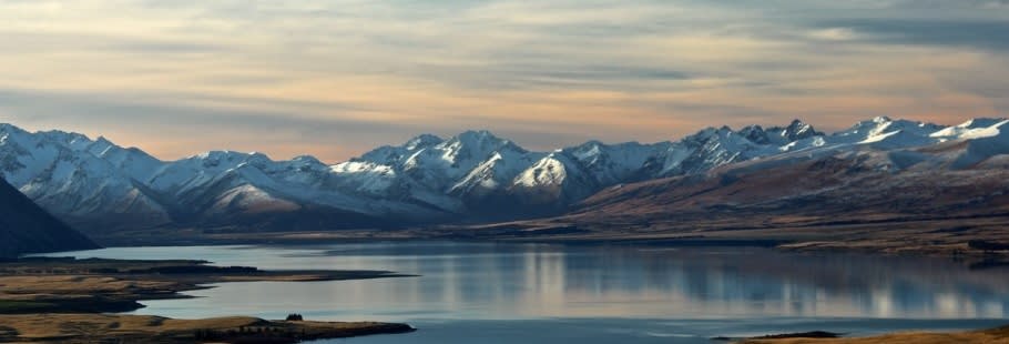 Mountain and lake scape