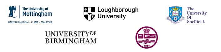 Led by The University of Nottingham in collaboration with Loughborough University, the University of Leeds, the University of Birmingham and the British Geological Survey Led by The University of Nottingham in collaboration with Loughborough University, the University of Leeds, the University of Birmingham and the British Geological Survey