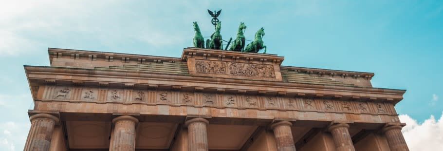 Close up of Brandenburg gate