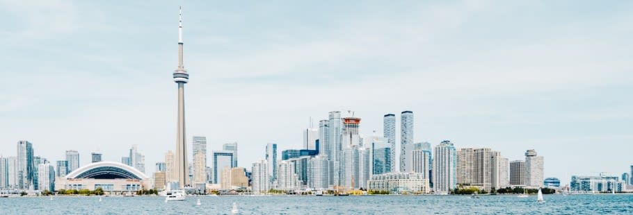 Cityscape of Vancouver from the river